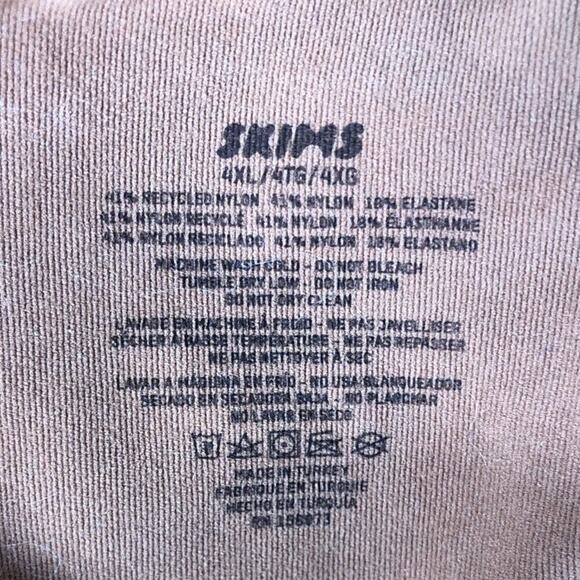 SKIMS Fits Everybody Cami Bodysuit Scoop Neck Seamless Bronze Brown NWOT4XL - Picture 6 of 7